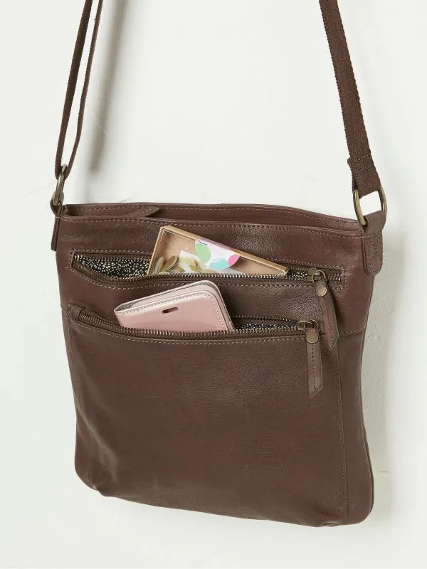 Fat Face Bags and Purses Women Allie Brown Crossbody Bag