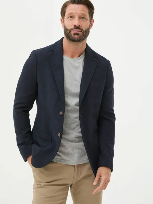 Fat Face Coats and Jackets Men Blue Navy Witley Wool Blazer
