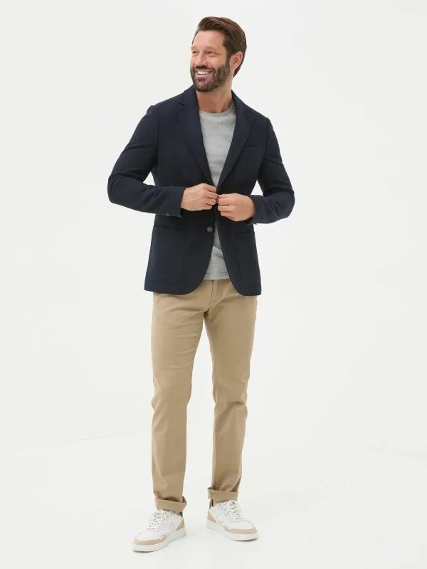Fat Face Coats and Jackets Men Blue Navy Witley Wool Blazer