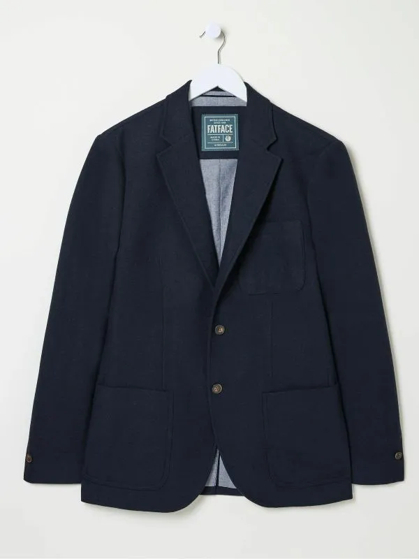 Fat Face Coats and Jackets Men Blue Navy Witley Wool Blazer