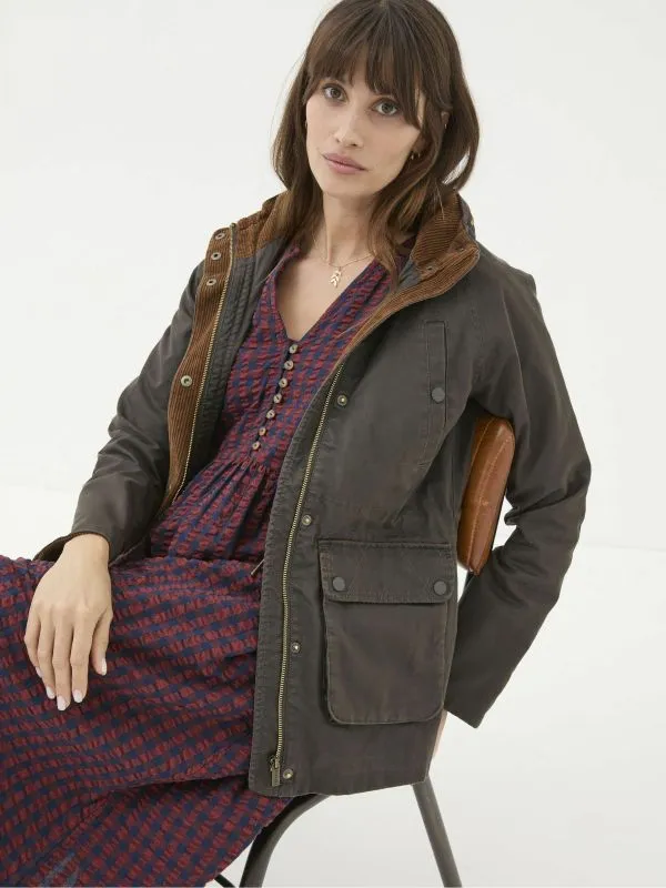 Fat Face Coats and Jackets Women Brown Sussex Heritage Coat