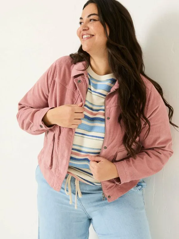 Fat Face Coats and Jackets Women Sienna Pink Cord Jacket