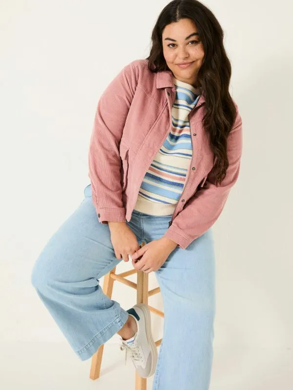 Fat Face Coats and Jackets Women Sienna Pink Cord Jacket