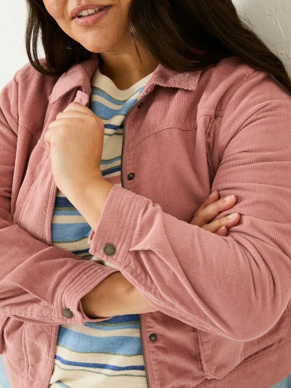 Fat Face Coats and Jackets Women Sienna Pink Cord Jacket
