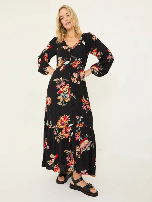Fat Face Dresses Women Black Emma Midi Dress