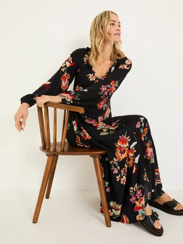 Fat Face Dresses Women Black Emma Midi Dress
