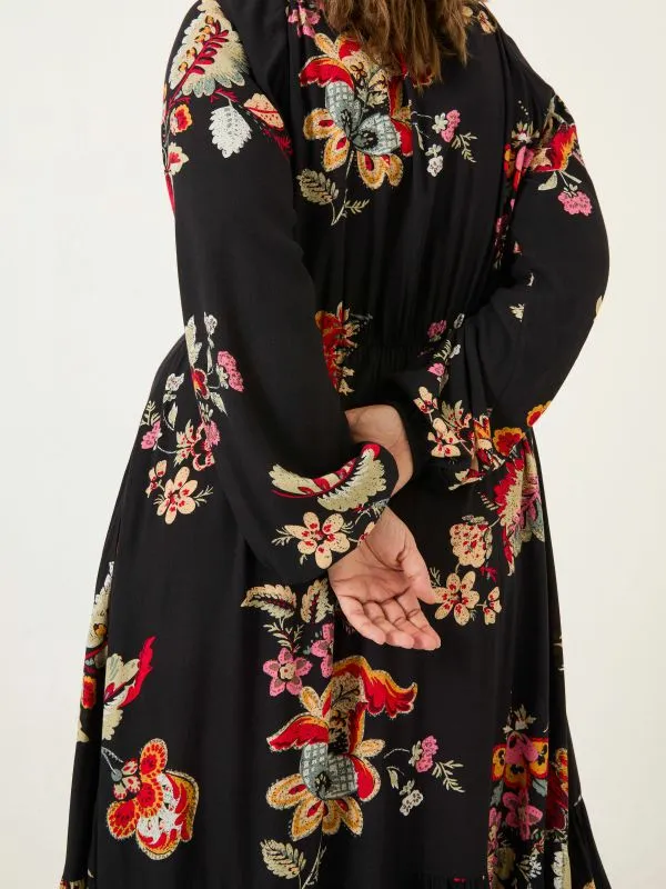 Fat Face Dresses Women Black Emma Midi Dress