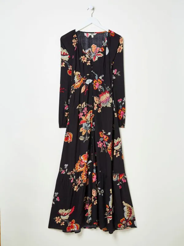 Fat Face Dresses Women Black Emma Midi Dress