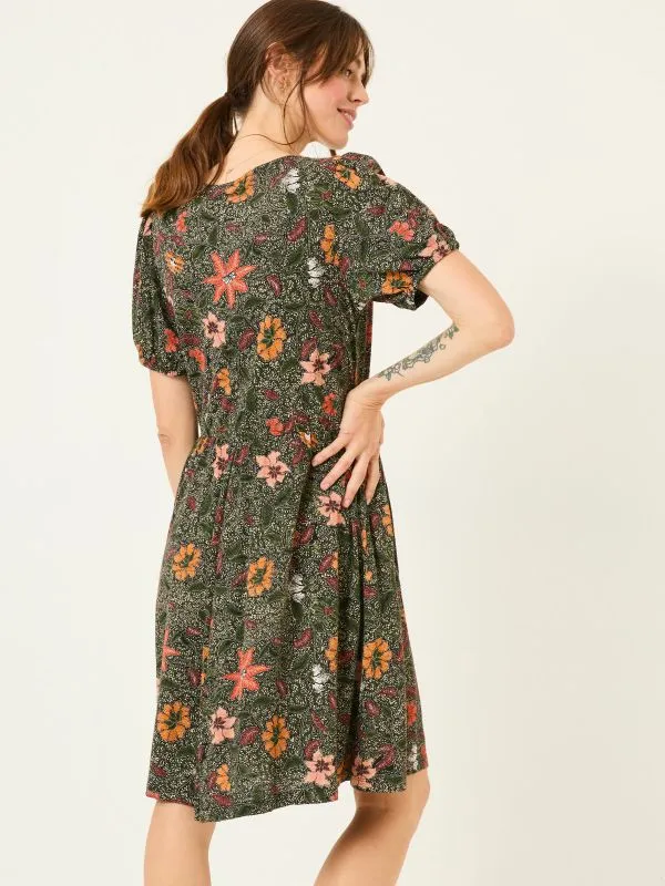 Fat Face Dresses Women Black Nell Floral Jersey Dress