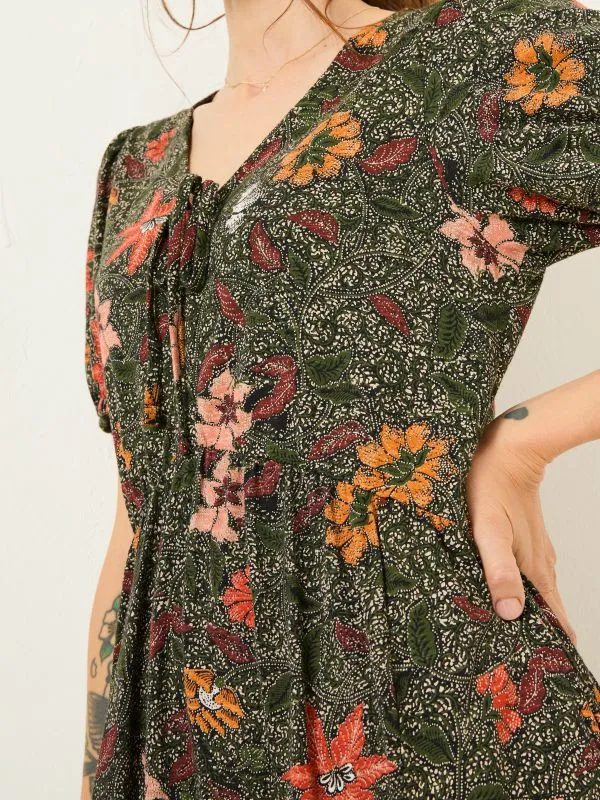 Fat Face Dresses Women Black Nell Floral Jersey Dress