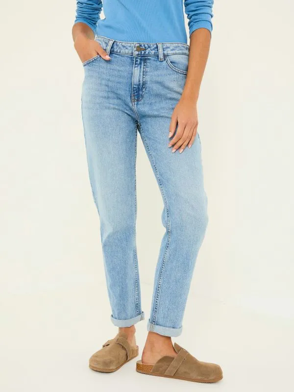 Fat Face Jeans Women Light Blue Denim Chesham Girlfriend Jeans