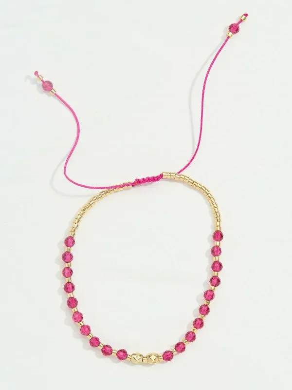 Fat Face Jewellery Women Pink Bead Bracelet