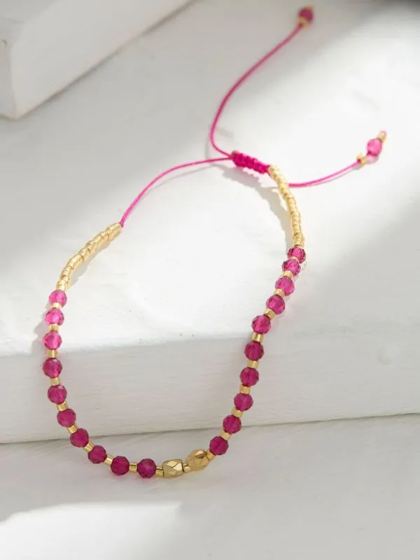 Fat Face Jewellery Women Pink Bead Bracelet