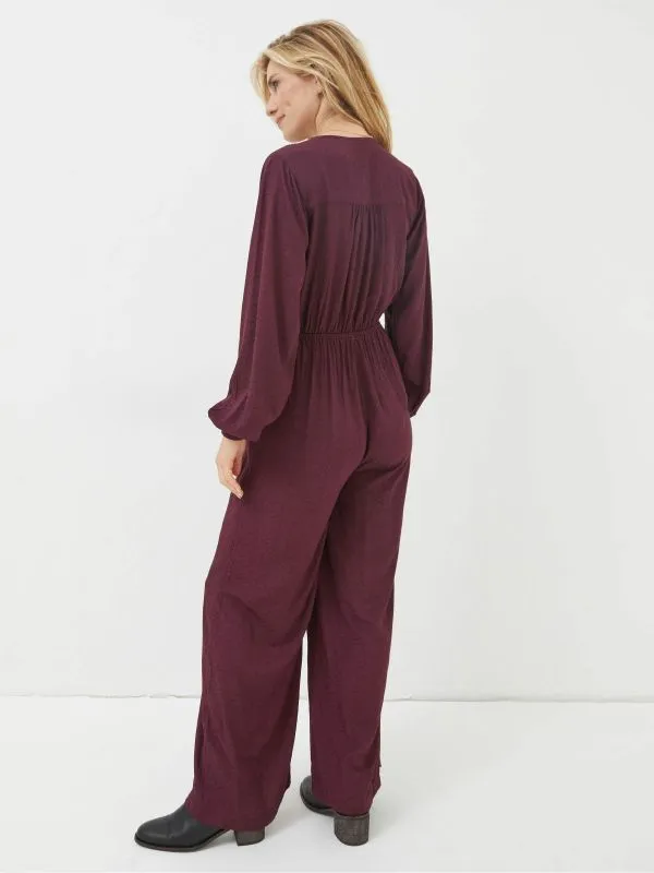 Fat Face Jumpsuits and Playsuits Women Purple Avery Wide Leg Jumpsuit