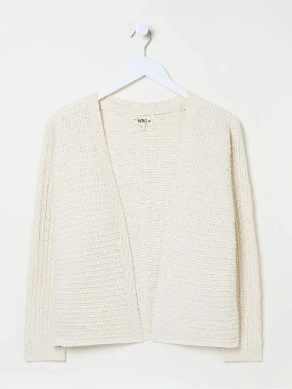 Fat Face Knitwear Women Ivory Kya Knitted Kimono Cardigan