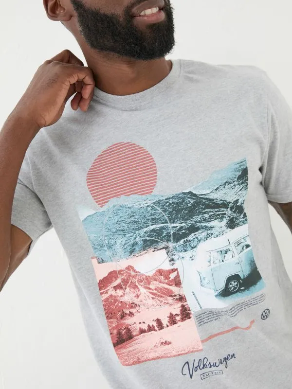 Fat Face Loungewear Men VW Grey Photographic TShirt