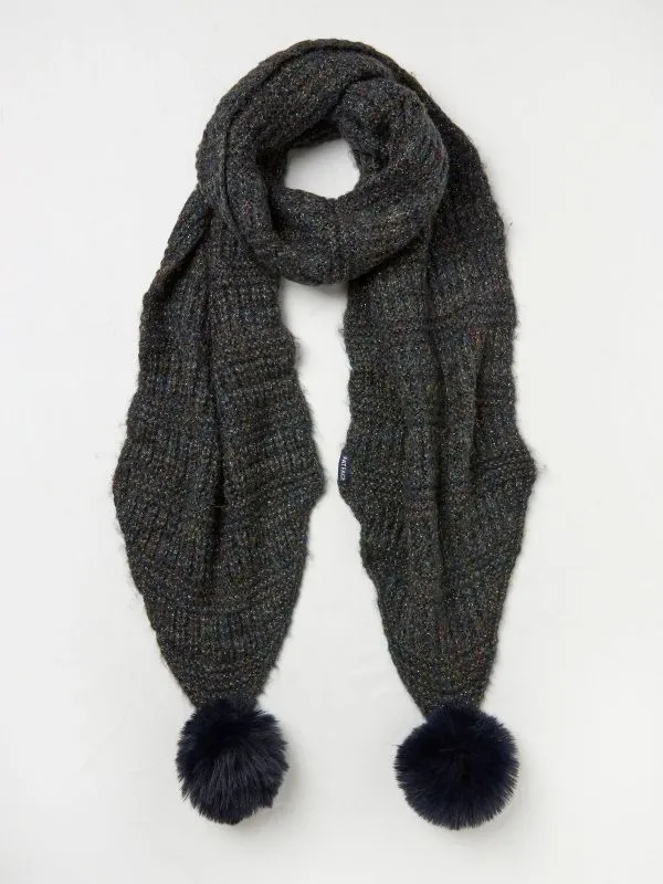 Fat Face Scarves Women Black Sparkle Scarf