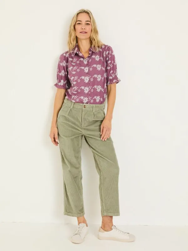 Fat Face Shirts and Blouses Women Dusky Purple Kat 100 Cotton Embroidered Shirt Fat Face Shirts and Blouses Women Dusky Purple Kat 100 Cotton Embroidered Shirt