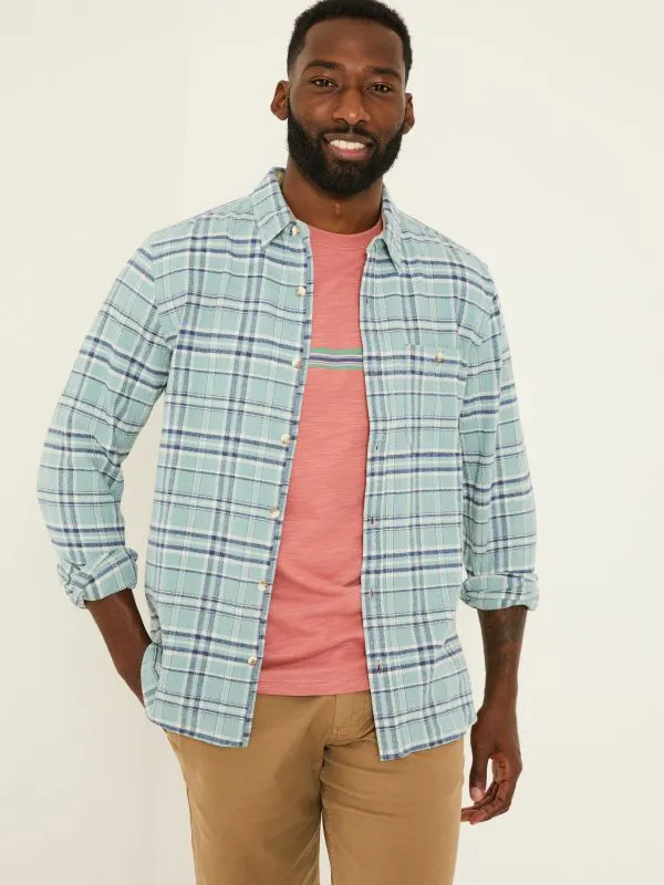 Fat Face Shirts Men Blue 100 Cotton Long Sleeve Trent Check Shirt