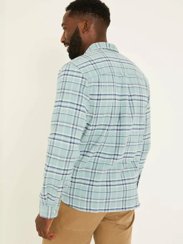 Fat Face Shirts Men Blue 100 Cotton Long Sleeve Trent Check Shirt
