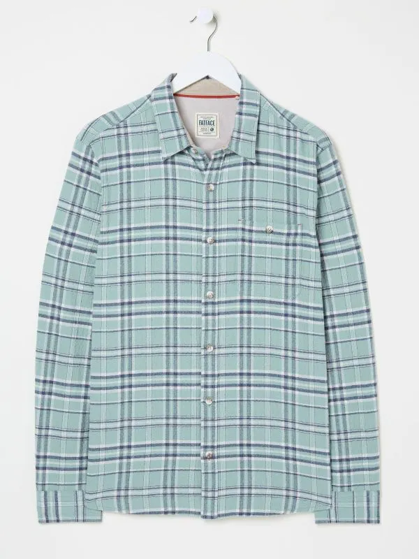 Fat Face Shirts Men Blue 100 Cotton Long Sleeve Trent Check Shirt