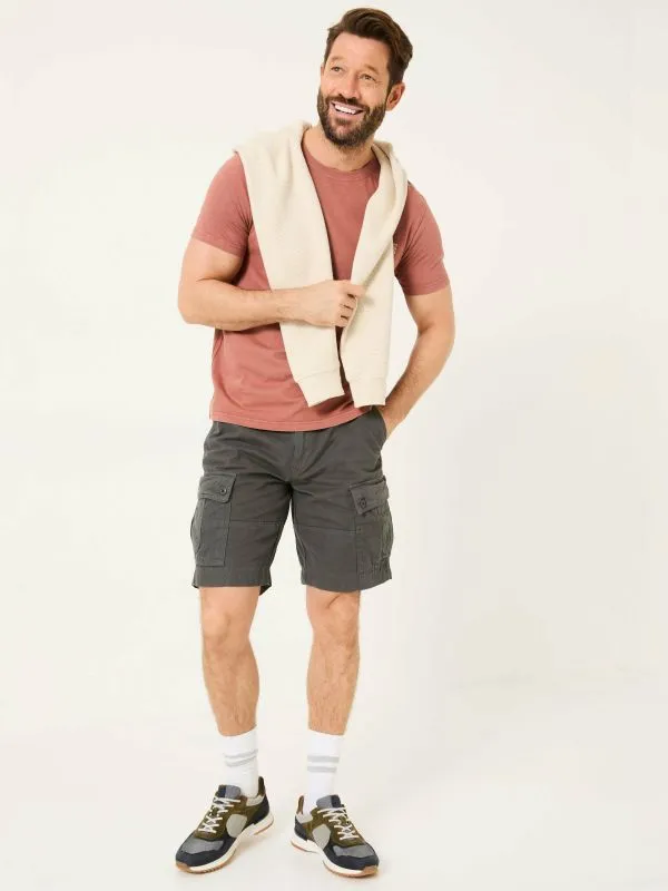 Fat Face Shorts Men Breakyard Dark Grey Cargo Shorts