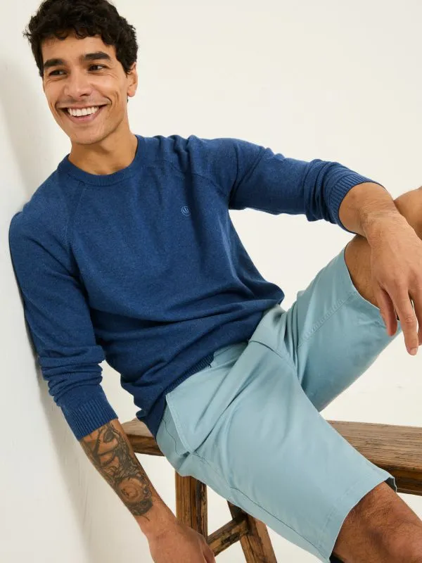 Fat Face Shorts Men Light Blue Mawes Chino Shorts