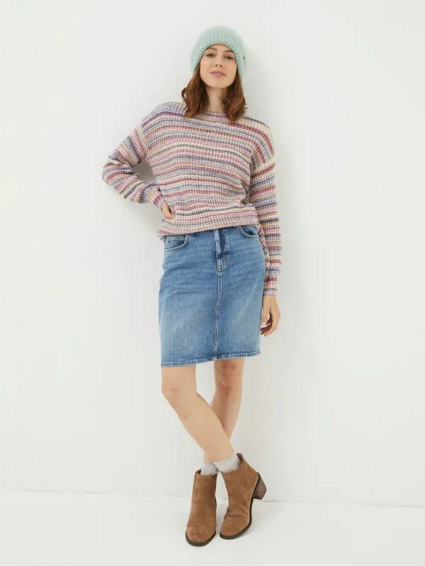 Fat Face Skirts Women Hattie Blue Denim Skirt