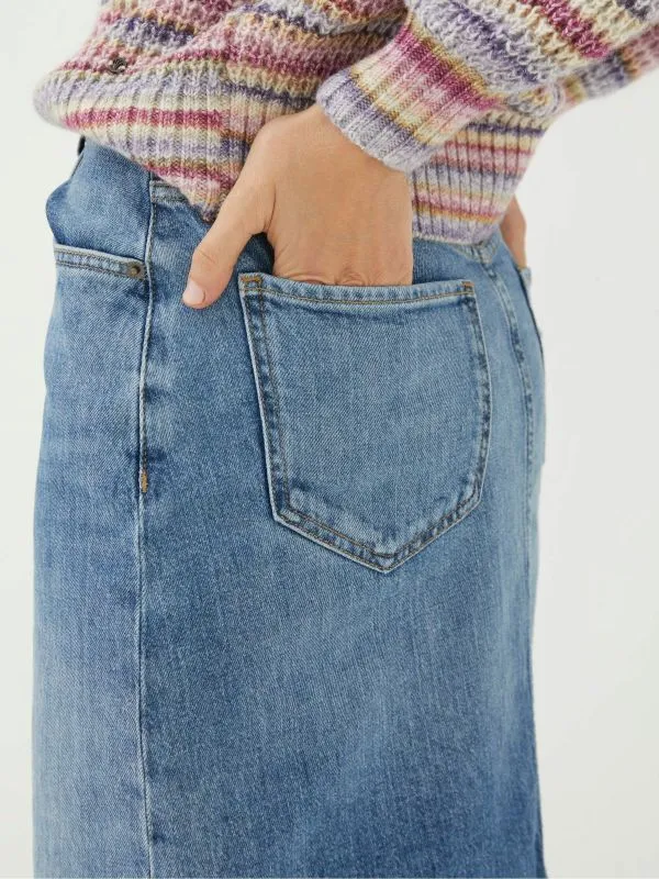 Fat Face Skirts Women Hattie Blue Denim Skirt