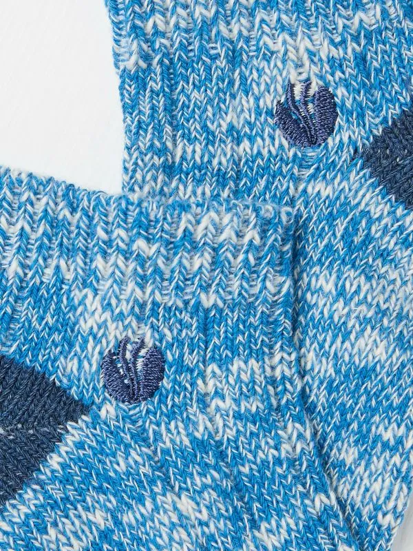 Fat Face Socks Men Blue Walking Trainers Socks