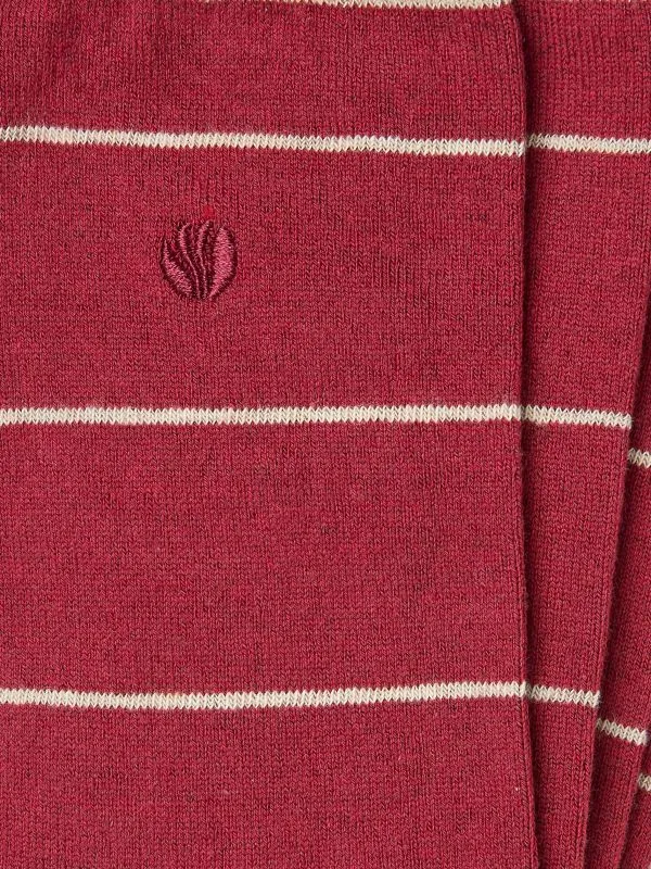 Fat Face Socks Men Red Striped Socks