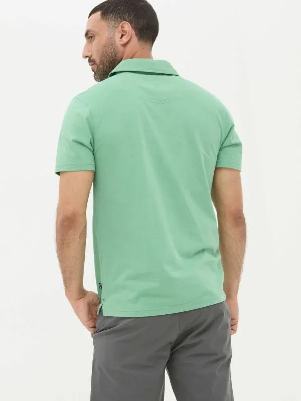 Fat Face Tall Collection Men Green Perranporth Polo Shirt
