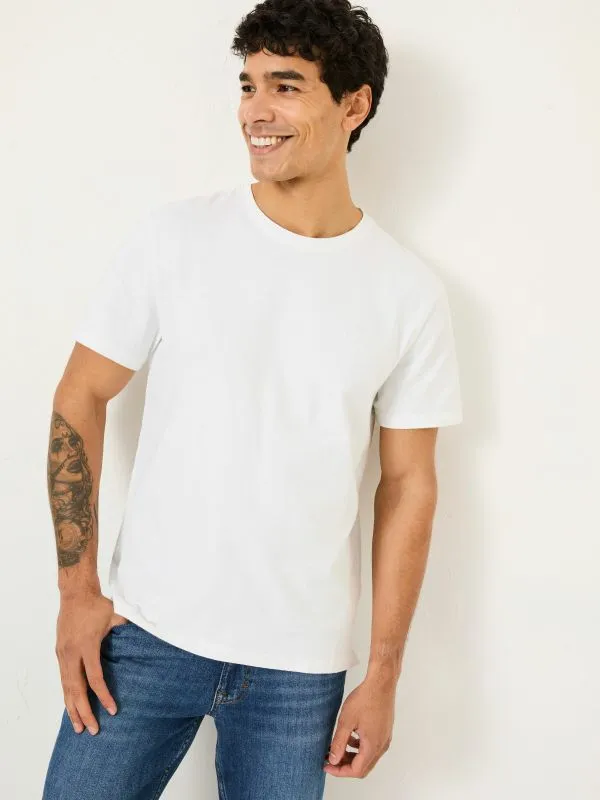 Fat Face Tops and TShirts Men Lulworth White TShirt