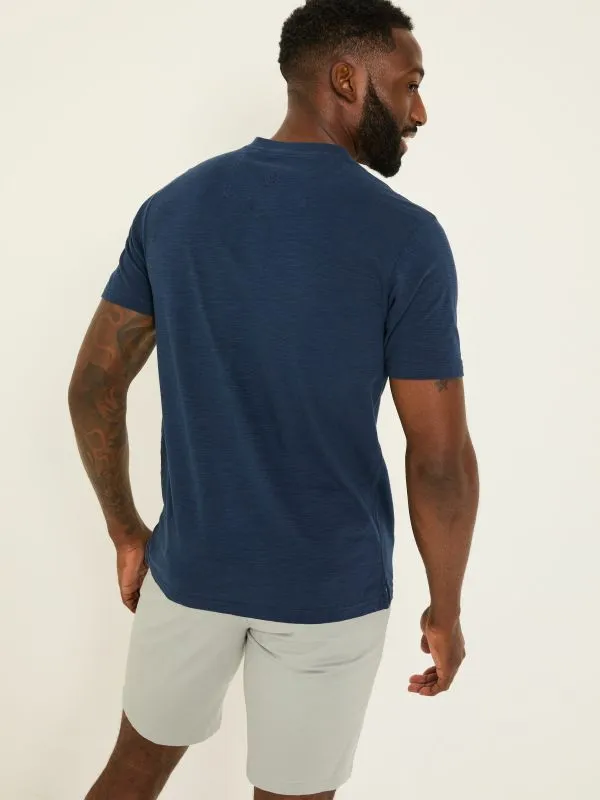 Fat Face Tops and TShirts Men Navy Woodside Slub Henley