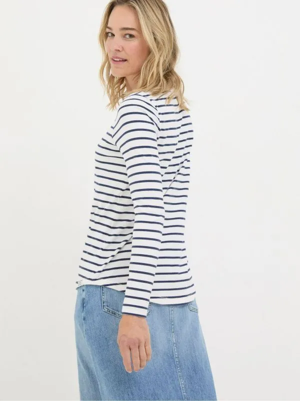 Fat Face Tops and TShirts Women Breton White TShirt