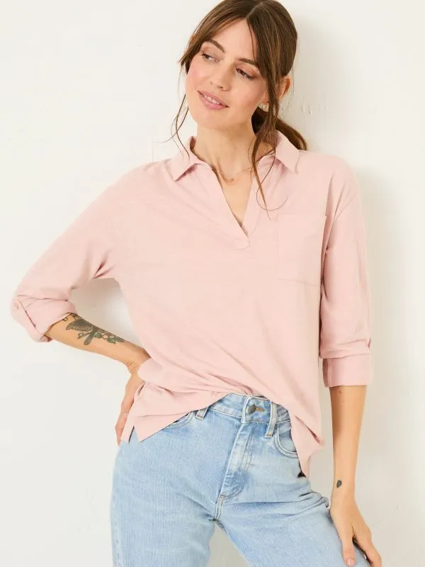 Fat Face Tops and TShirts Women Paige Rose Pink 100 Cotton Jersey Shirt