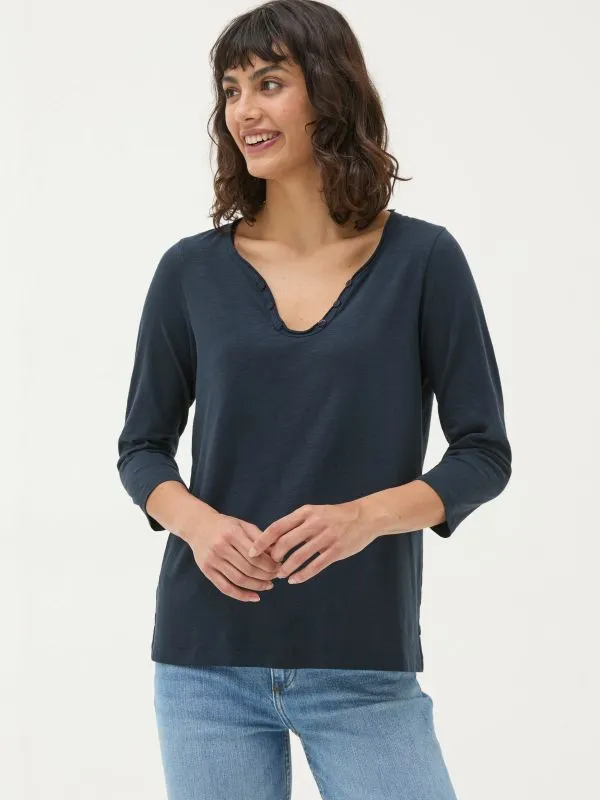 Fat Face Tops and TShirts Women Porter Navy 100 Organic Cotton TShirt