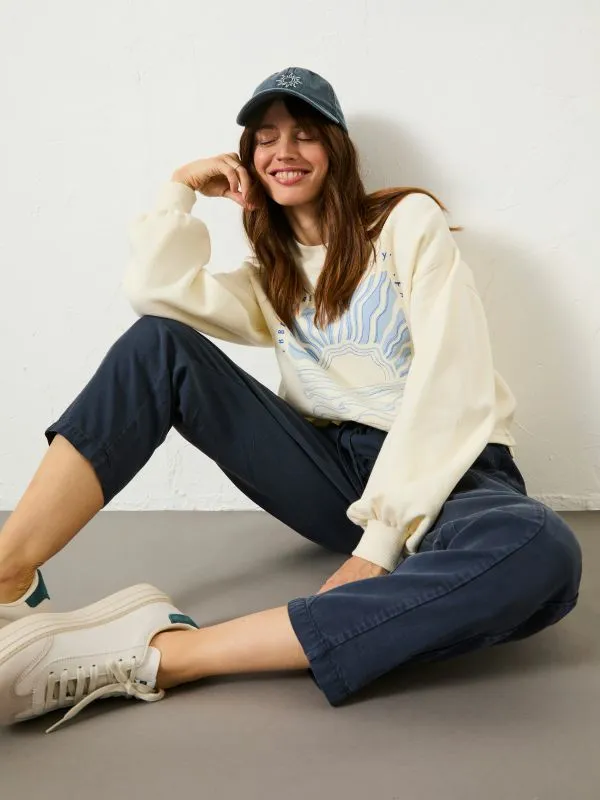 Fat Face Trousers and Leggings Women Navy Tia Trousers