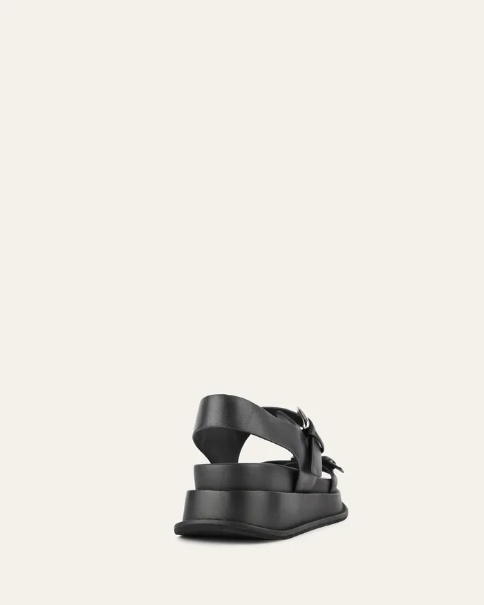 FLAT SANDALS jomercer Women Mabel flat sandals black leather