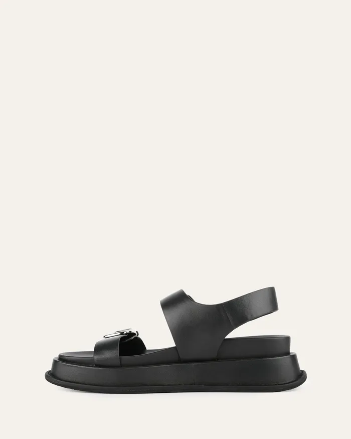 FLAT SANDALS jomercer Women Mabel flat sandals black leather
