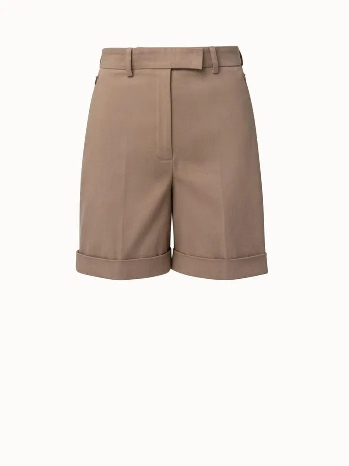 Florentina Cotton Denim Shorts Cardboard Women Akris Pants
