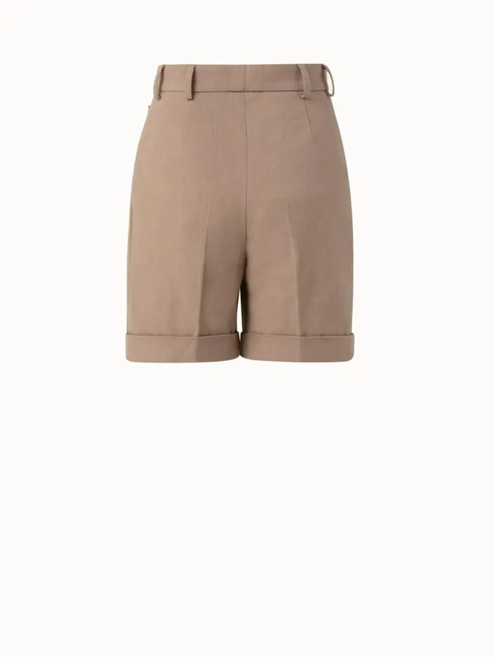 Florentina Cotton Denim Shorts Cardboard Women Akris Pants
