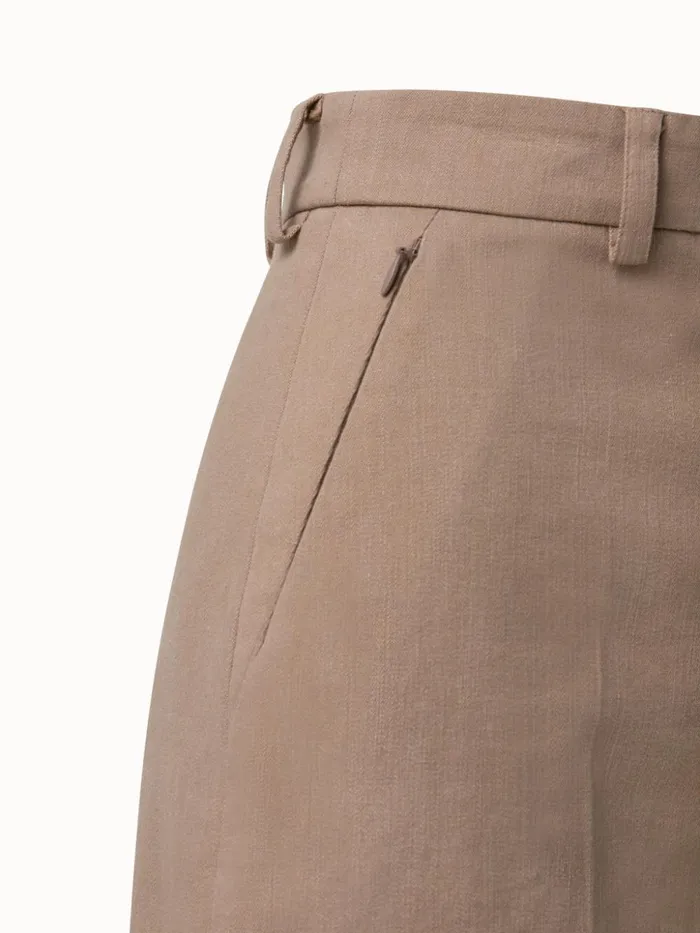 Florentina Cotton Denim Shorts Cardboard Women Akris Pants