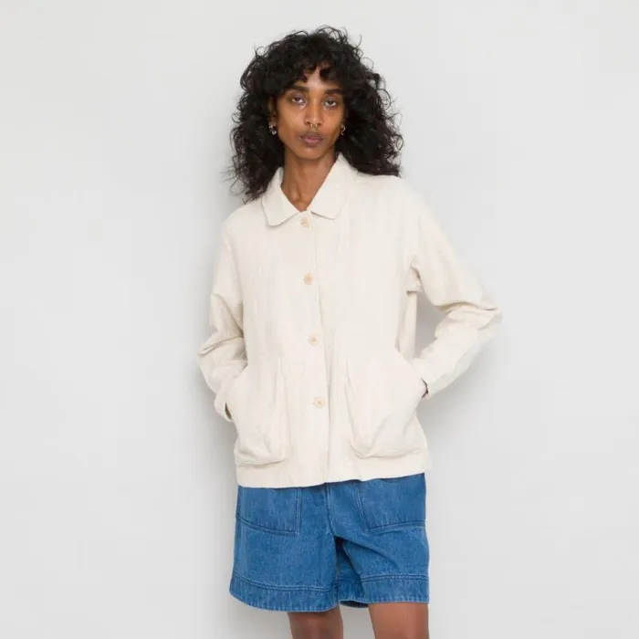 Folk Clothing Outerwear Prism Jacket 8211 Natural Canvas 8211 Womens