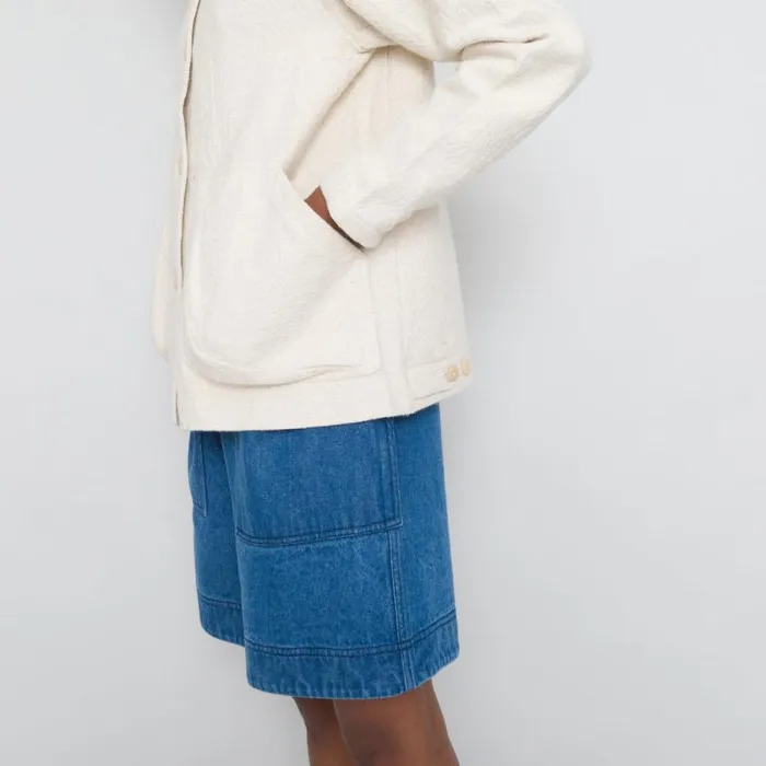 Folk Clothing Outerwear Prism Jacket 8211 Natural Canvas 8211 Womens