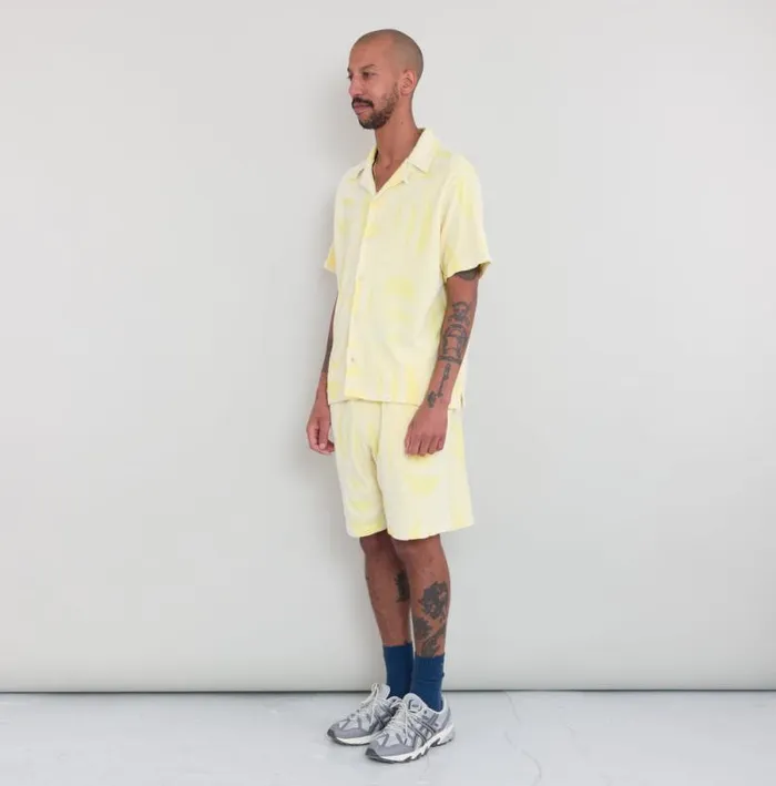 Folk Clothing Shirts Relaxed Soft Collar Shirt 8211 Yellow Sun DP 8211 Mens