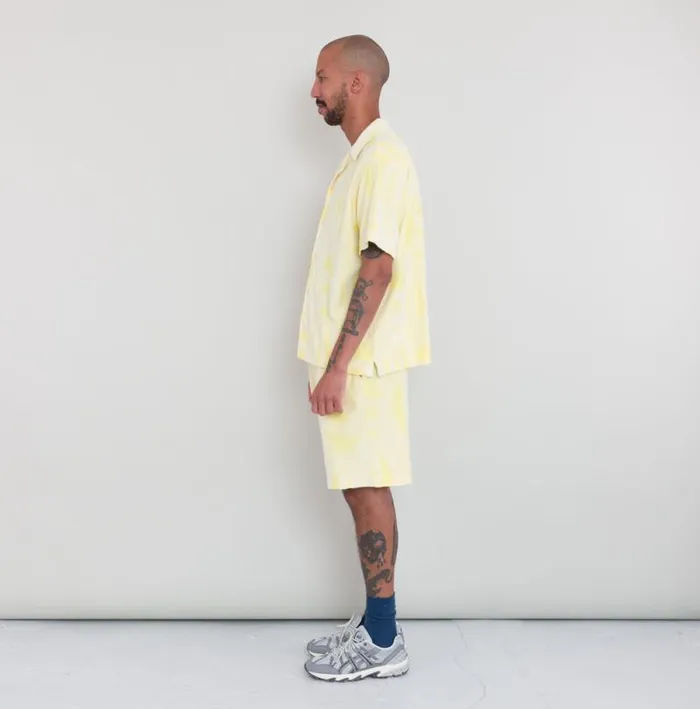 Folk Clothing Shirts Relaxed Soft Collar Shirt 8211 Yellow Sun DP 8211 Mens