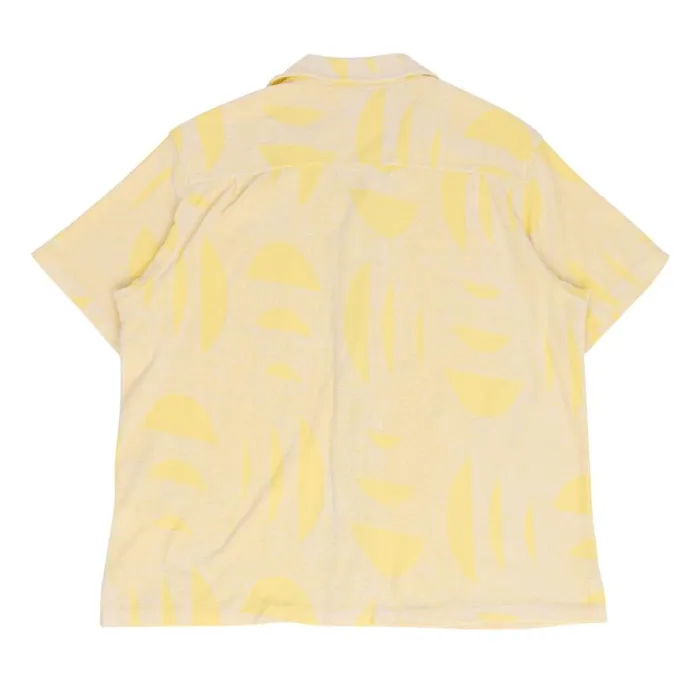 Folk Clothing Shirts Relaxed Soft Collar Shirt 8211 Yellow Sun DP 8211 Mens