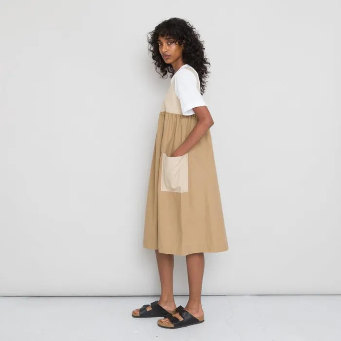 Folk Clothing Skirts Patch Pocket Dress 8211 Caramel Ripstop 8211 Womens