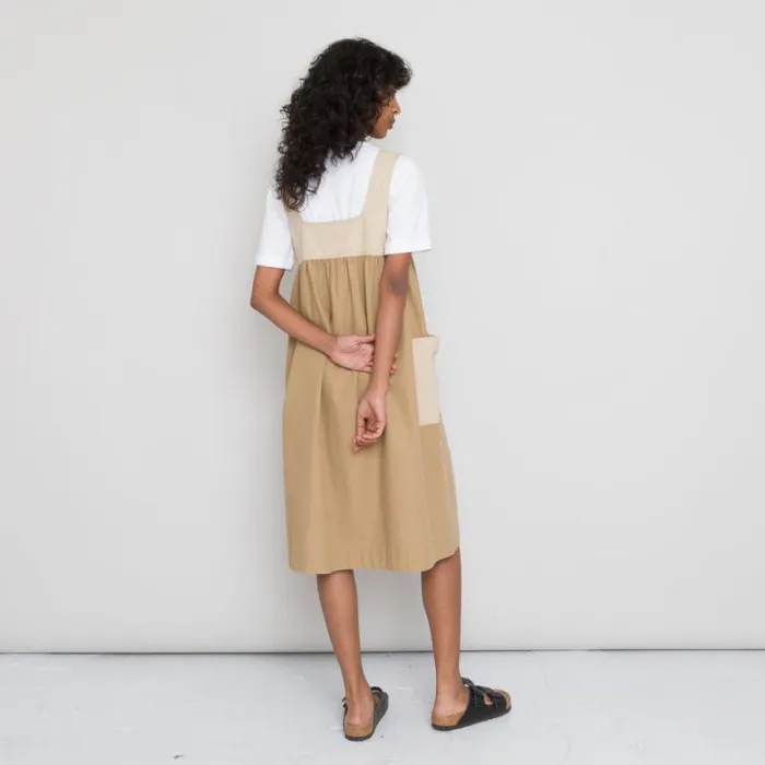 Folk Clothing Skirts Patch Pocket Dress 8211 Caramel Ripstop 8211 Womens